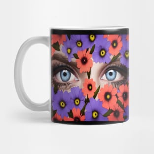 Colorful Flower Eyes Mug